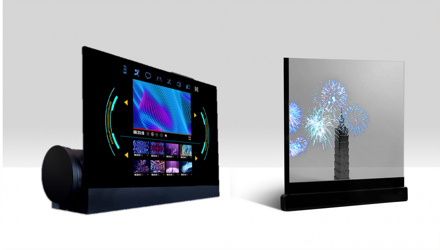 可卷式、折迭性、高透明