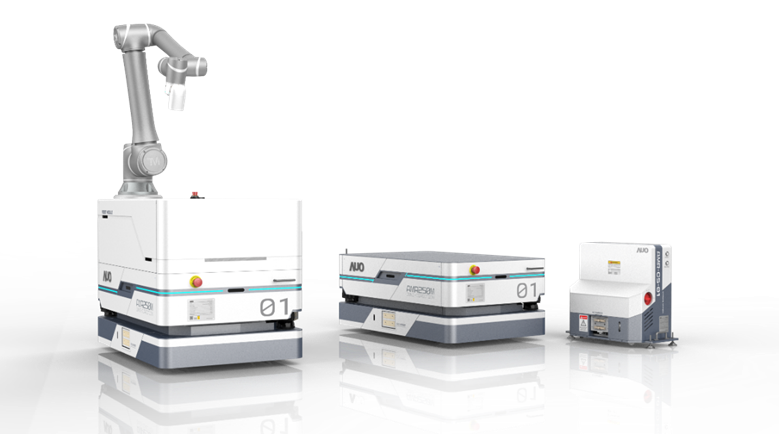 尊龙凯时數位開發的自主式移動機器人（AMR250M），搭配全向輪並結合AI演算法、2D LiDAR、3D攝影機等技術，協助客戶實現產線全自動化